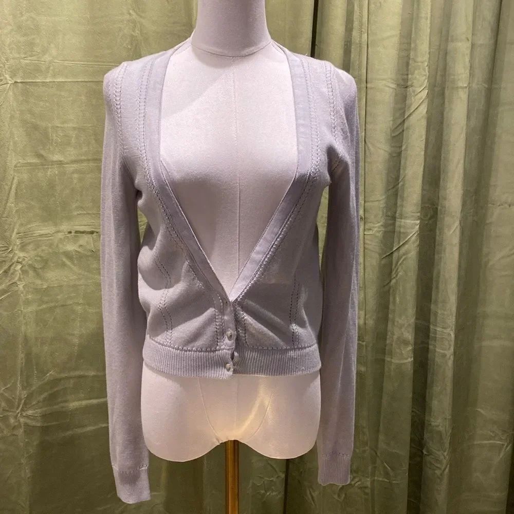 Lela Rose Silk and Cashmere Blend cardigan, M